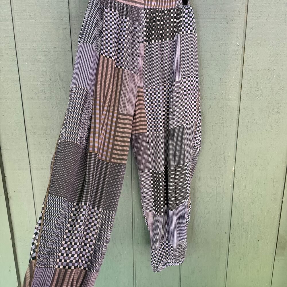 Free People Intimately Night After Night Patchwork Harem Pants szS Festival Boho - Picture 4 of 8